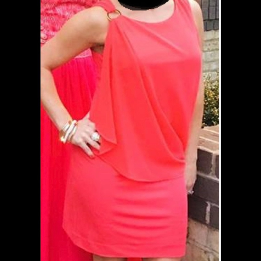 bebe coral dress